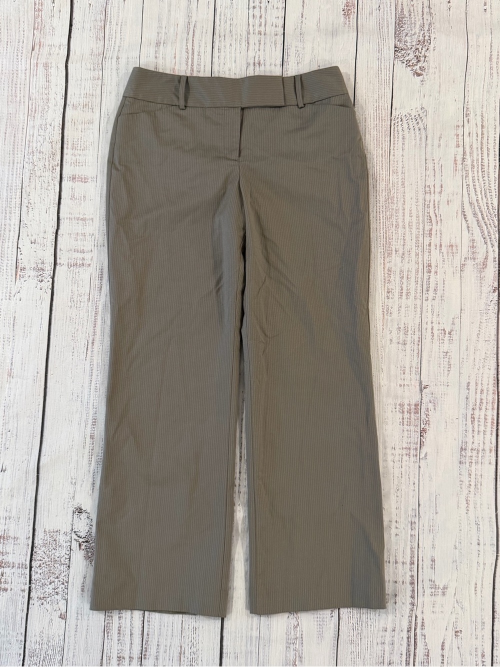 Ann Taylor Curvy Women’s Size 10 Gray Pants Lined 54% Wool 44% Polyester Office